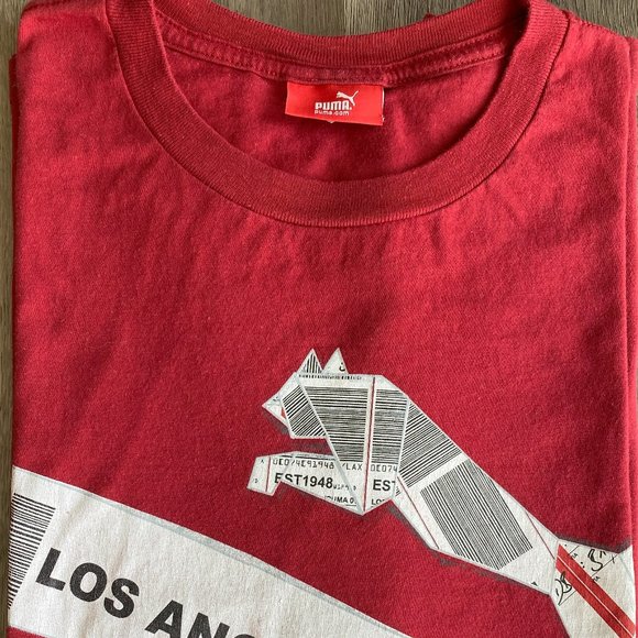 Vintage Puma Los Angeles Tee Sz.L - Picture 4 of 4
